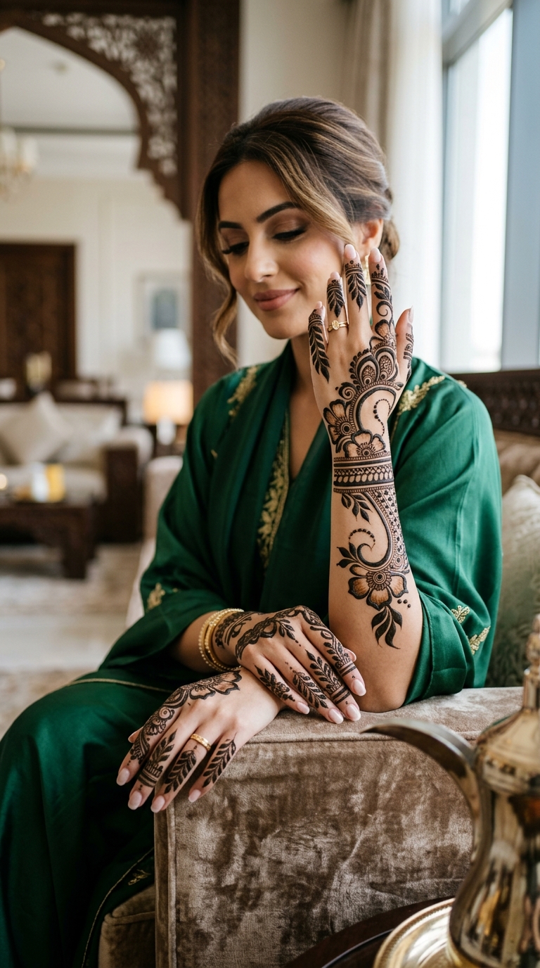 Modern Gulf Mehndi Style